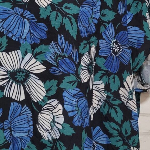 Eloquii Floral Print Sheath Dress Summer Cutout Back Size 22 - Picture 3 of 4